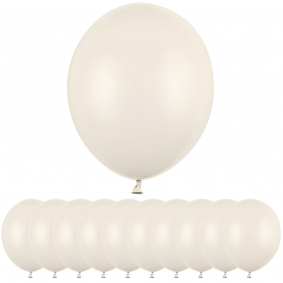 Balony lateksowe jasne kremowe ecru duże Mocne 27cm 10szt - 1