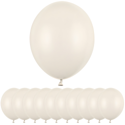Balony lateksowe jasne kremowe ecru duże Mocne 27cm 10szt