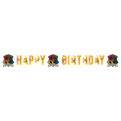 Baner Girlanda urodzinowa Happy Birthday Harry Potter Hogwarts 180cm - 1