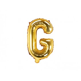 Balon foliowy litera G złota do napisów balonowych - 1