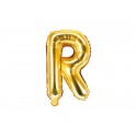 Balon foliowy litera R złota do napisów balonowych - 1