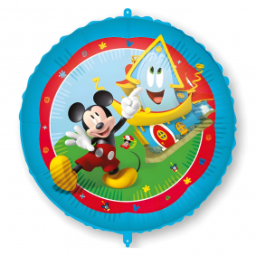 Balon foliowy okrągły kolorowy Myszka Miki Mickey Mouse Disney 46cm - 1
