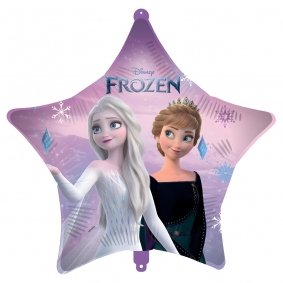 Balon foliowy gwiazda gwiazdka Elsa i Anna Kraina Lodu Frozen 2 Disney 46cm - 1