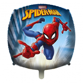 Balon foliowy kwadratowy niebieski czerwony Avengers Spiderman Marvel 46cm - 1