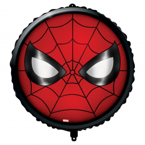 Balon foliowy okrągły maska Spidermana Avengers Spiderman Marvel 46cm - 1