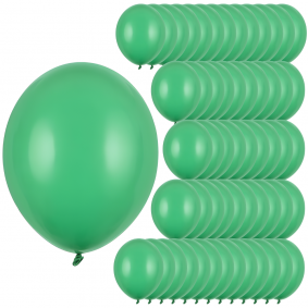 Balony lateksowe matowe Zielone Szmaragdowe MOCNE 27cm 100szt - 1