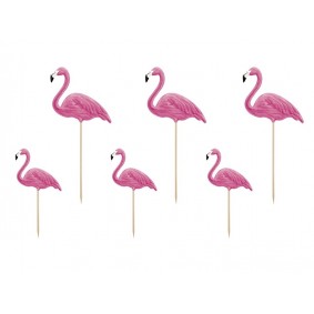 Toppery pikkery pik różowe Aloha flamingi różowe - 1