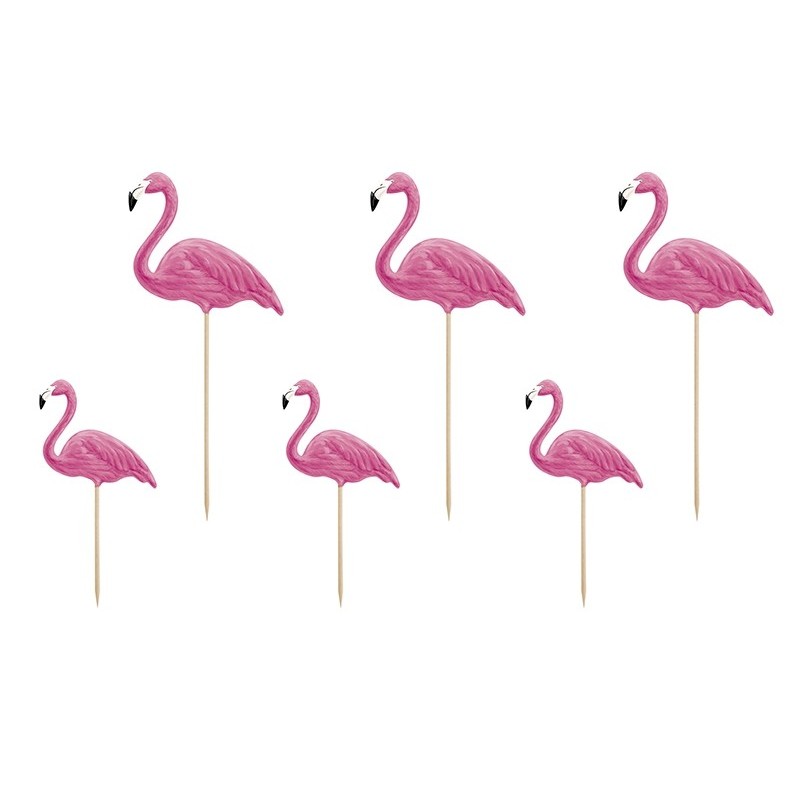 Toppery pikkery pik różowe Aloha flamingi różowe - 1