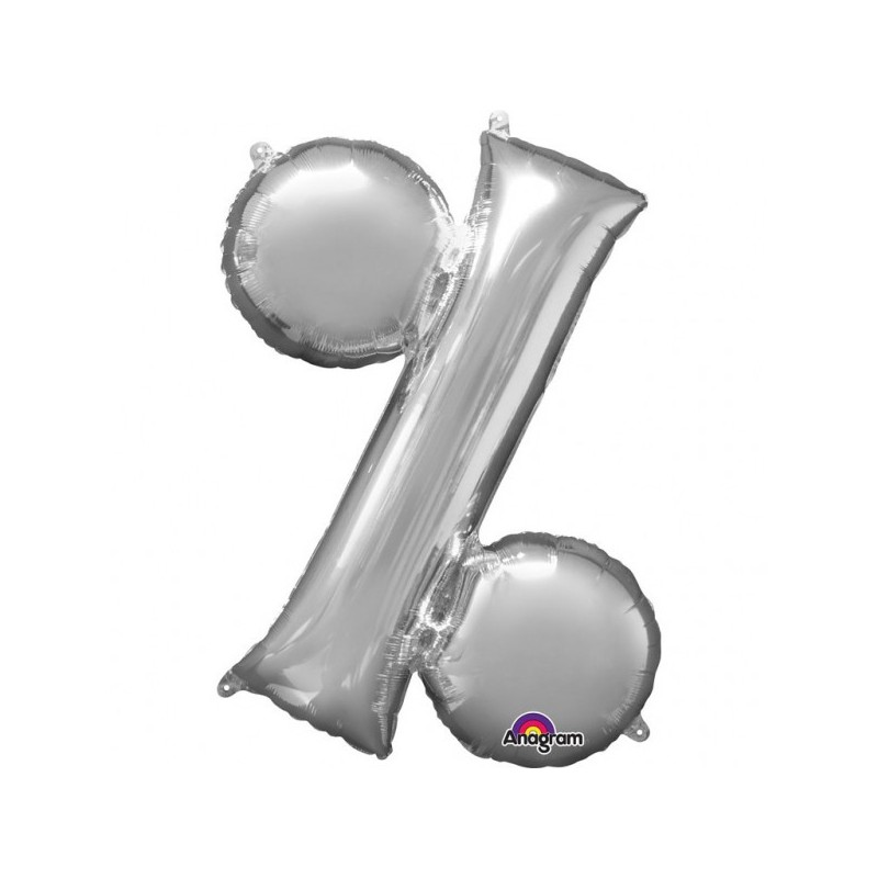 Balon foliowy 36 symbol % srebrny - 1