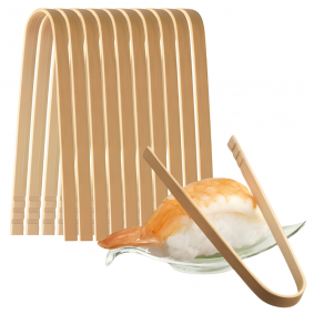 Szczypce bambusowe do sushi biodegradowalne BIO 10cm 10szt - 1