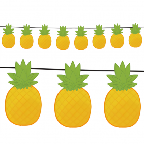Girlanda Baner ANANAS Ananasy owoce tropikalne Hawaje 300cm - 1