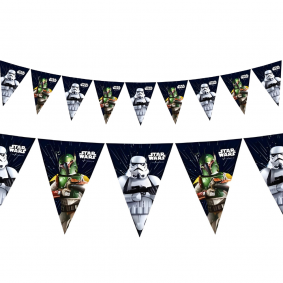 Girlanda Baner urodzinowa czarna Star Wars Gwiezdne Wojny 230cm - 1