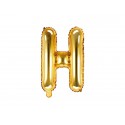 Balon foliowy litera H złota do napisów balonowych - 1