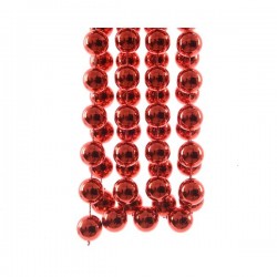 Girlanda perłowa czerwona dekoracja ozdoba długa
