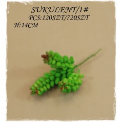 Sukulent - sztuczna roślina ozdobna 3 sztuki 13cm