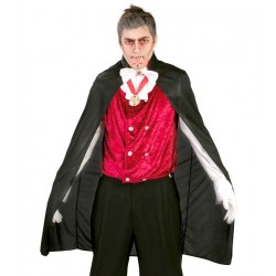 Czarna peleryna wampira strój Halloween przebranie