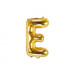 Balon foliowy litera E złota do napisów balonowych
