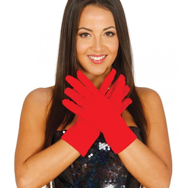 Rękawiczki czerwone 25cm - 1