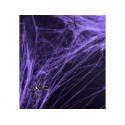 Pajęczyna z pająkami fioletowa halloween 60g - 1