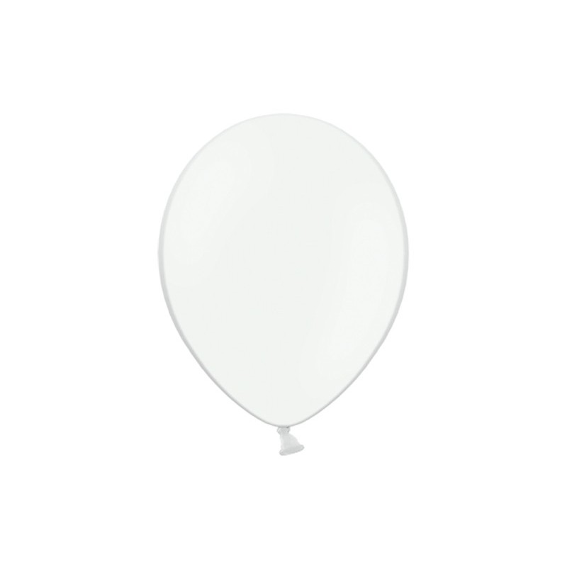 Balon 30 cm white-biały pastel 100szt - 1