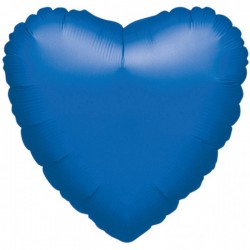 Balon foliowy 17 serce niebieskie