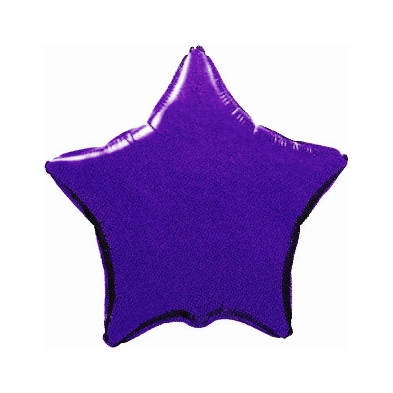 Balon foliowy 18 gwiazda fioletowa - 1