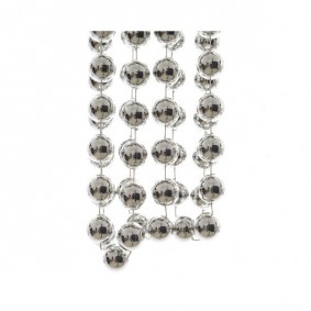 Girlanda perłowa srebrna dekoracja ozdoba długa - 1