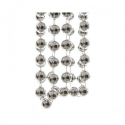 Girlanda perłowa srebrna dekoracja ozdoba długa - 1