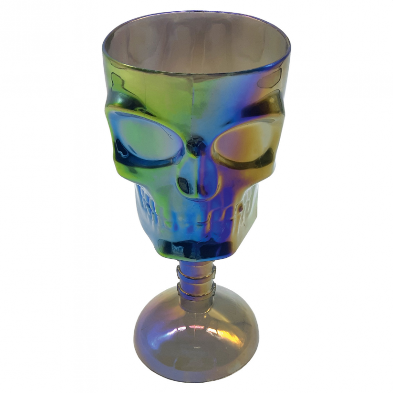 Kielich do wina drinków na halloween w kształcie czaski dekoracja na stół - 1