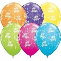 Balony lateksowe kolorowe na urodziny dekoracja x6 - 1