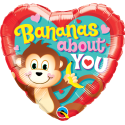 Balon foliowy 18 małpka Bananas about you - 1