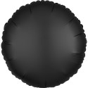 Balon foliowy 17 satynowy okrągły czarny - 1