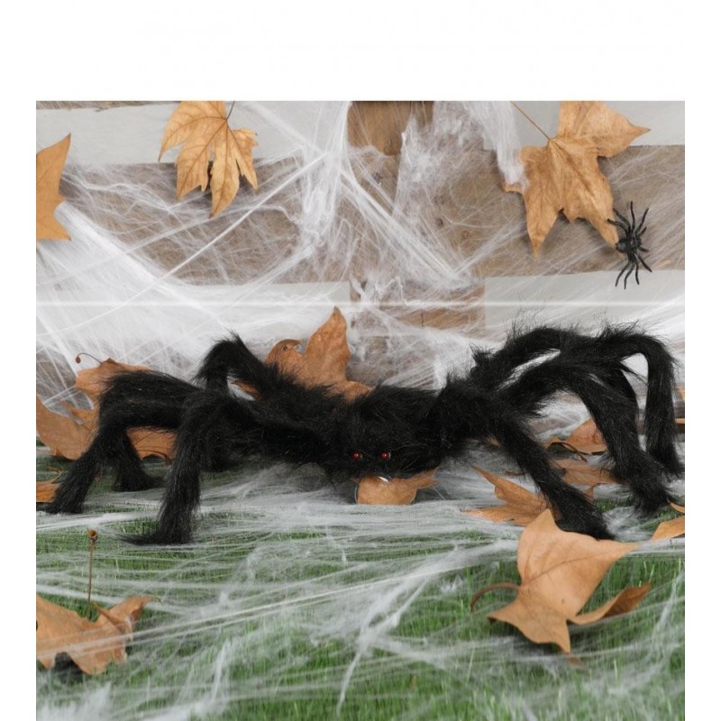 Sztuczny pająk włochaty halloweenowy realistyczny 70cm - 1