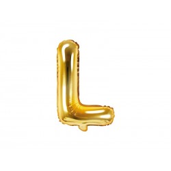 Balon foliowy litera L złota do napisów balonowych - 1