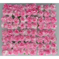 Różyczki papierowe dekoracyjne różowe ozdoba 72szt