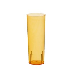 Kubki plastikowe do drinków pomarańczowe kieliszki