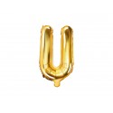 Balon foliowy litera U złota do napisów balonowych - 1