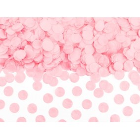 Konfetti kółka bibułowe jasny różowy pastelowe DIY - 1