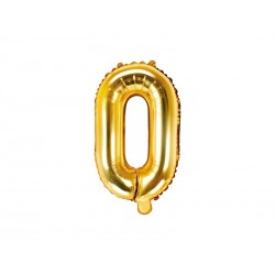 Balon foliowy litera O złota do napisów balonowych