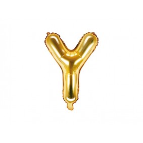 Balon foliowy litera Y złota do napisów balonowych - 1