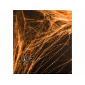 Pajęczyna z pająkami pomarańczowa halloween 60g - 1