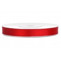 Wstążka satynowa czerwona 6mm x 25m wąska DIY - 1