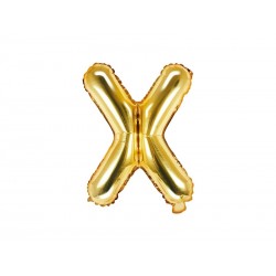 Balon foliowy litera X złota do napisów balonowych