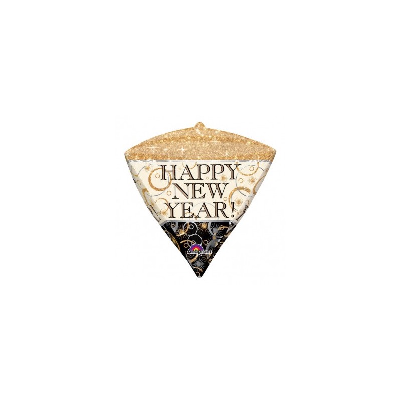 Balon foliowy diament na sylwester Happy New Year - 1