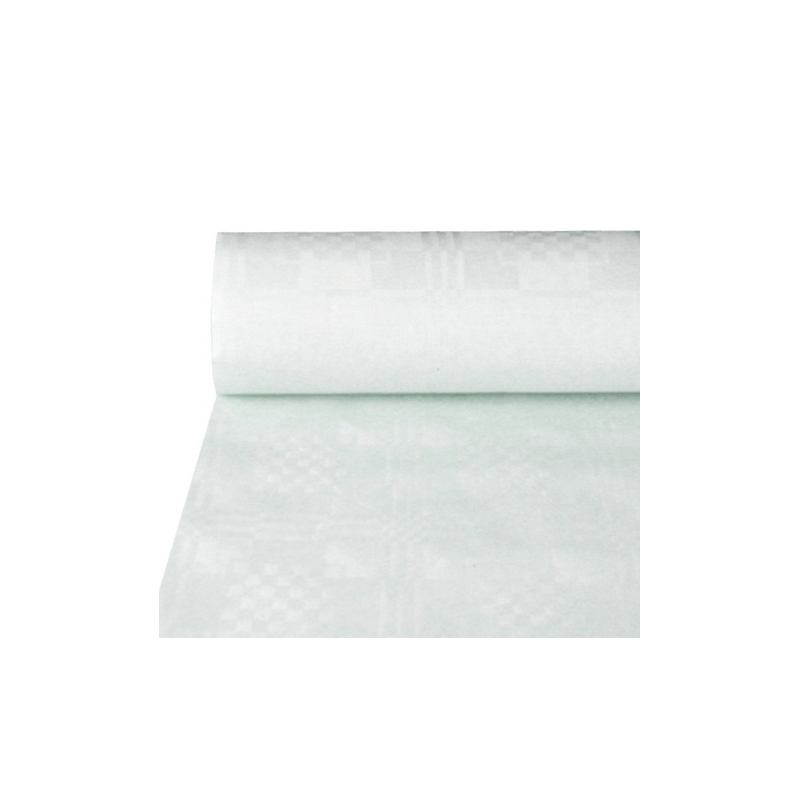 Obrus papierowy w rolce biały jednorazowy 50m - 1