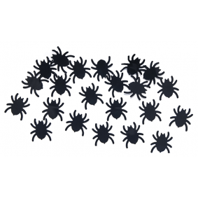 Konfetti pająki plastikowe małe czarne - 1