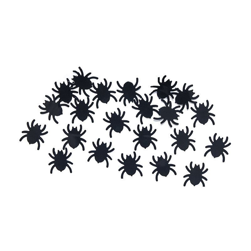Konfetti pająki plastikowe małe czarne - 1