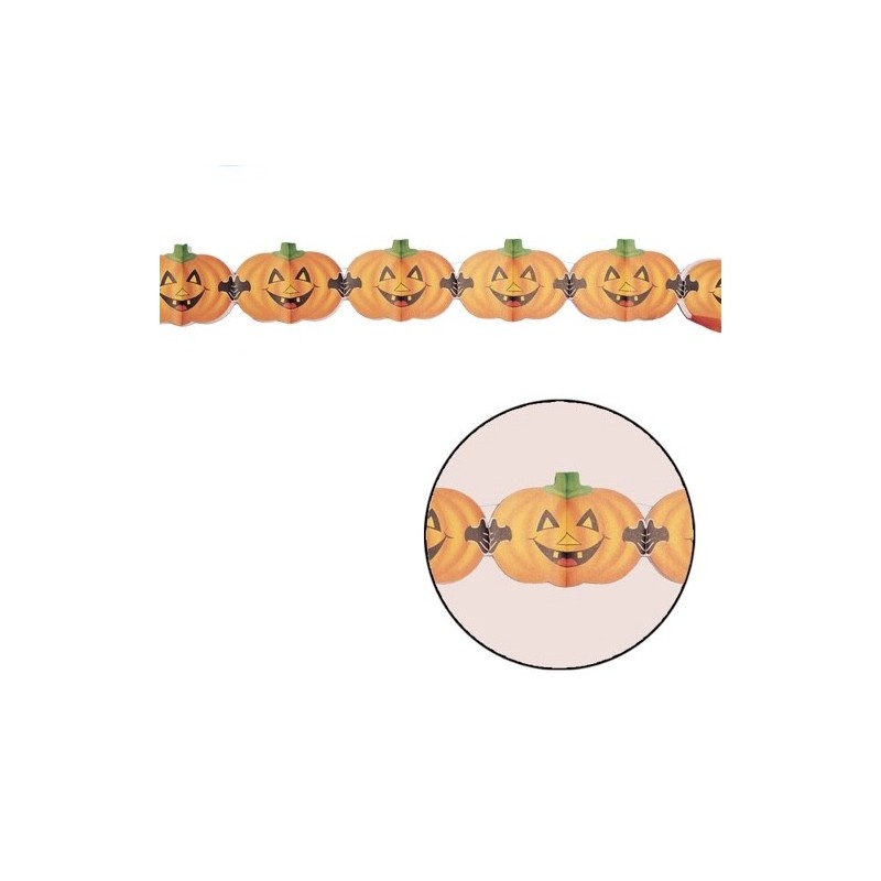 Girlanda Halloween dynie pomarańczowe 15x400cm - 1