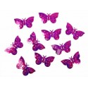 Konfetti hologarficzne motyle różowe dekoracyjne - 1