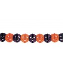 Girlanda Halloween dynie pomarańczowo-czarne 22x300cm - 1